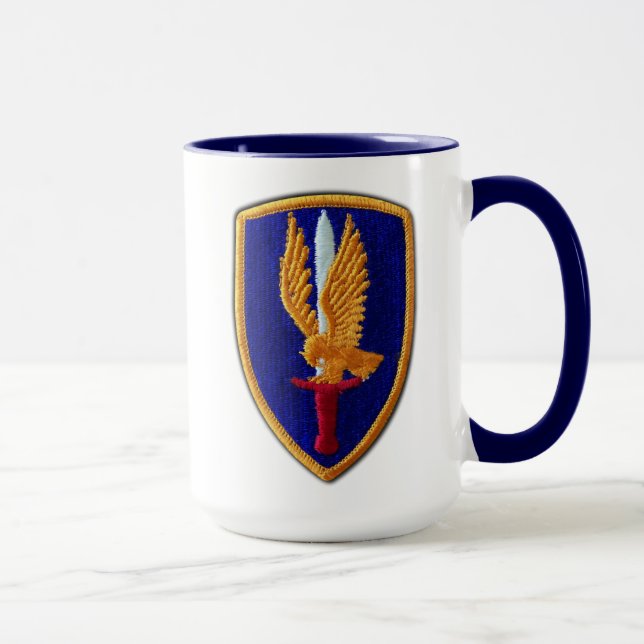 Taza 1.ª brigada de aviación AVN BDE Veteranos Vets (Derecha)