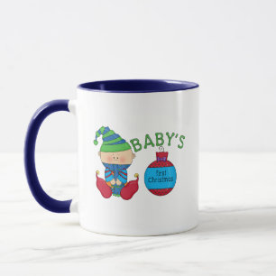 Taza 1.ª camiseta y regalo de elfo Navidades