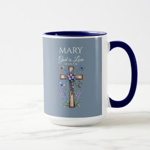 Taza 1 Juan 4:16 Dios Es Amor – Cristiana Personalizada