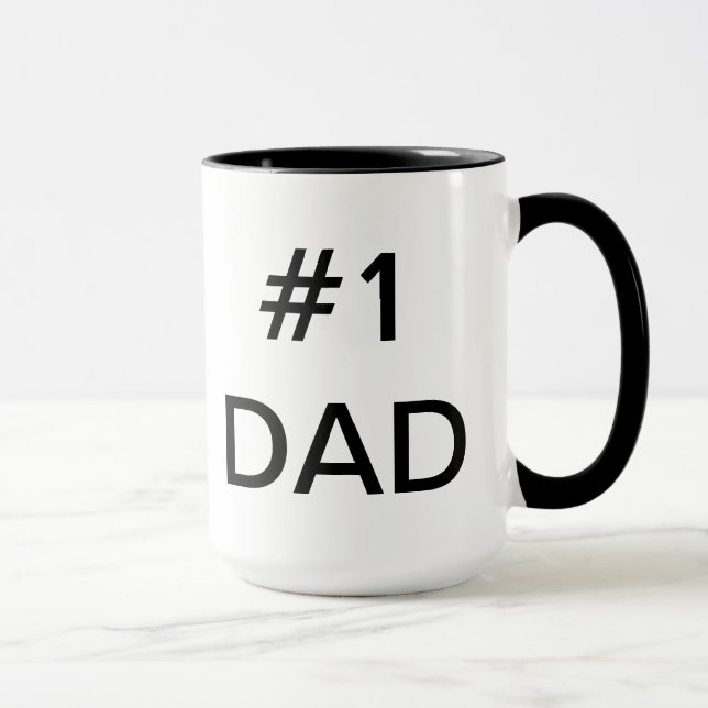 TAZA #1 PERSONALIZADO DAD MUG (Derecha)