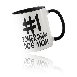 Taza #1 Pomeranian Dog Mom - World's Best Fur Mom