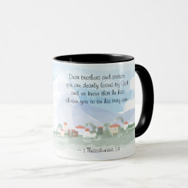 Taza 1 Tesalónica 1:4 Te ha elegido la Biblia