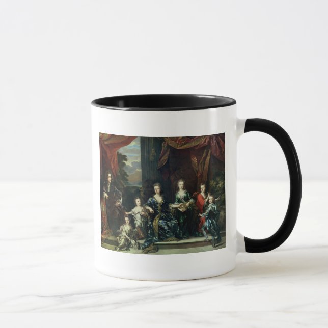 Taza 1r duque de Juan Churchill de Marlborough (Derecha)