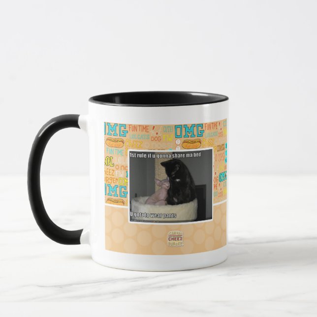 Taza 1ra regla si u que va a compartir a mamáes acuesta (Izquierda)