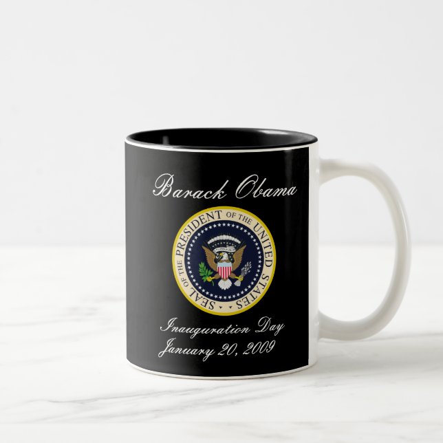 Taza 2009 de la inauguración de Obama (Derecha)