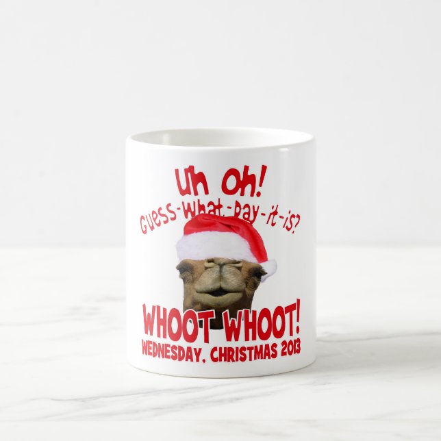 Taza 2013 de café del navidad del camello del día (Centro)