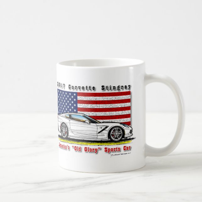 Taza 2017 de café del cupé del Corvette (Derecha)