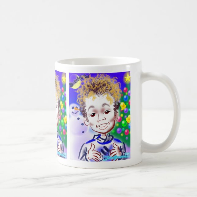 Taza 2017b de la caricatura del papá del navidad (Derecha)