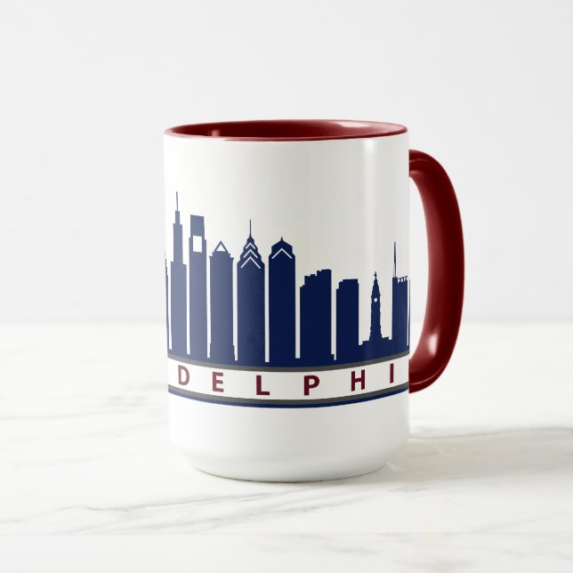 Taza 2019 del horizonte de Philly en marina de (Anverso derecho)