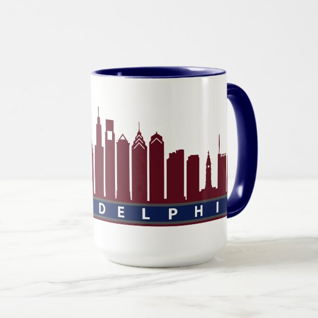 Taza 2019 del horizonte de Philly en marrón (Anverso derecho)
