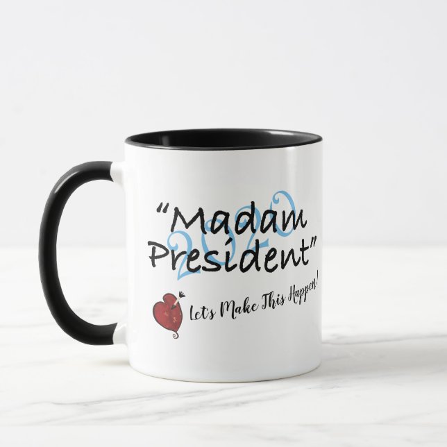 Taza 2020 de la señora presidente corazón (Izquierda)