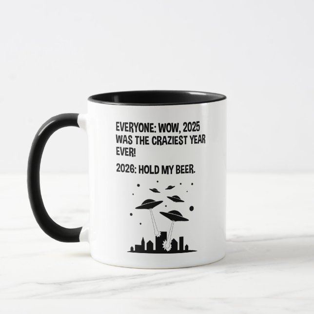 Taza 2026 Agárrame la cerveza (Izquierda)