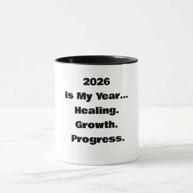 Taza 2026 Is My Year Mug – New Year Quote Gift (Centro)