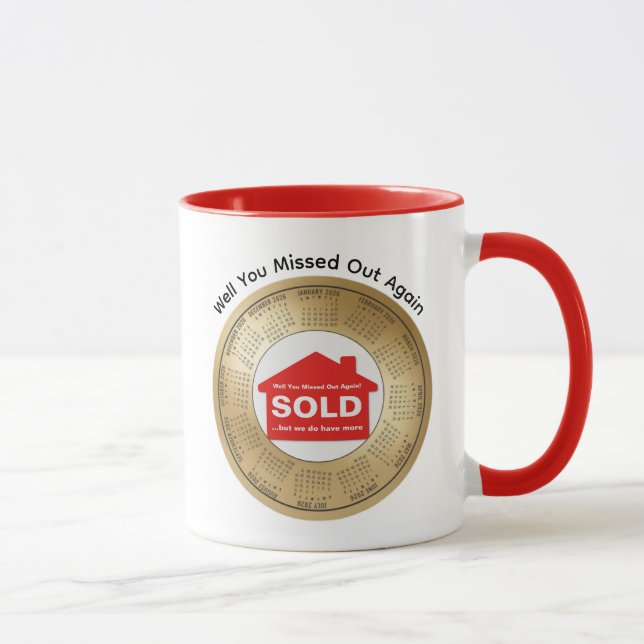 Taza 2026 Real Estate Calendar Coffee (Derecha)