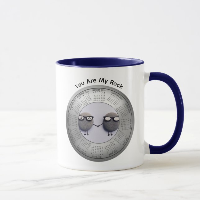 Taza 2026 You Are My Rock Calendar Coffee Mug (Derecha)