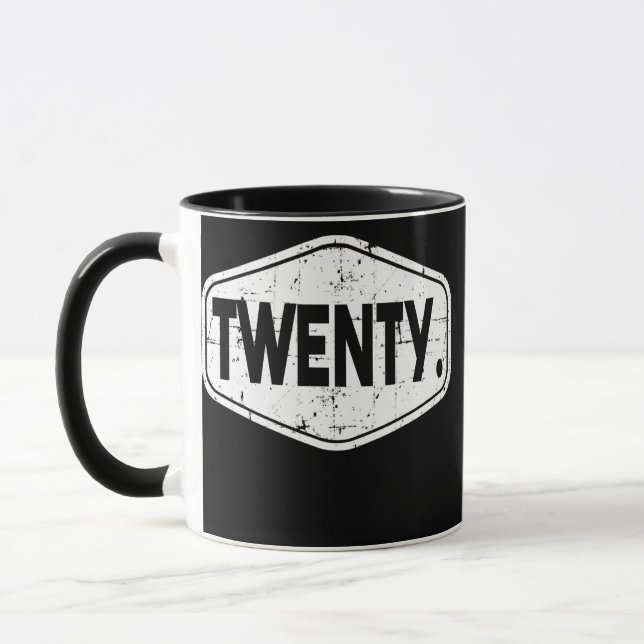 Taza 20.º cumpleaños de niño o Chica de 20 años  (Izquierda)