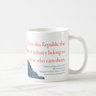 Taza #20 "recompensas de Calvin Coolidge de