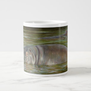 Taza 20oz enorme del hipopótamo
