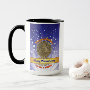 Taza 21 Años Sobrio - Eres un Milagro Nombre/Año Person