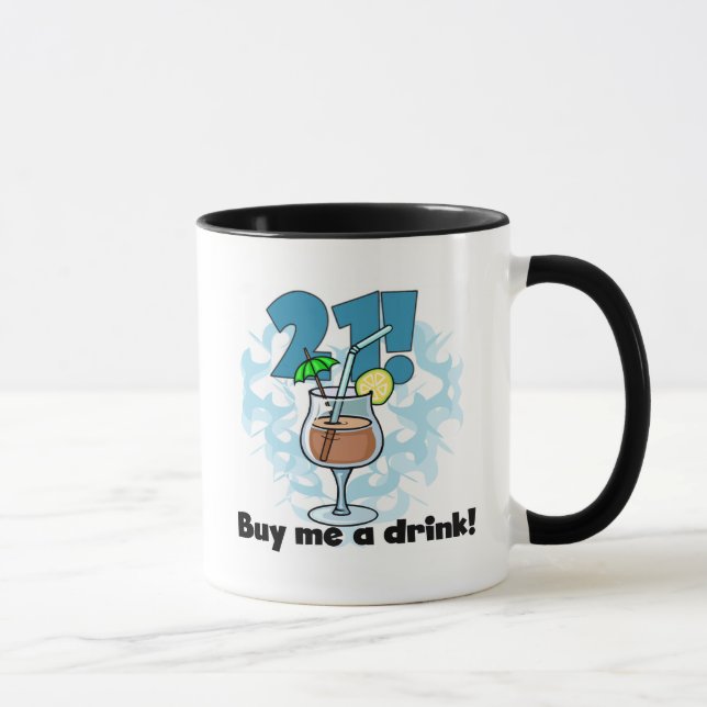 Taza 21 cómpreme las camisetas y los regalos de una (Derecha)