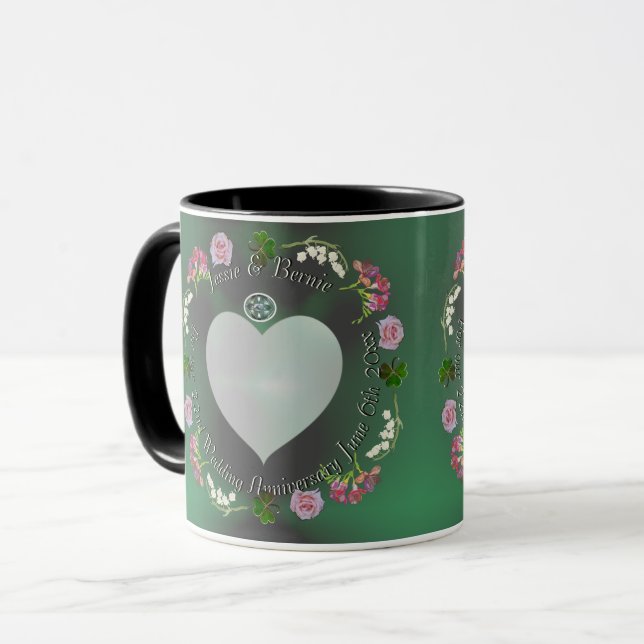 Taza 22.º Aniversario del Boda Floral (Anverso izquierdo)