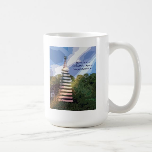 Taza 22 - arte y Haiku originales - capas de (Derecha)