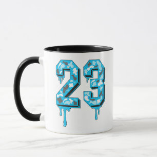 Taza 23 bruh Camuflaje Gamma Azul Combinación , gamma a