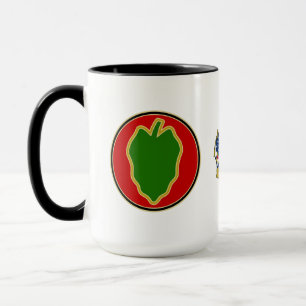 Taza 24.ª identificación del servicio de combate ID Mug