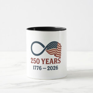 Taza 250 Aniversario 1776-2026 Estados Unidos Patriótic