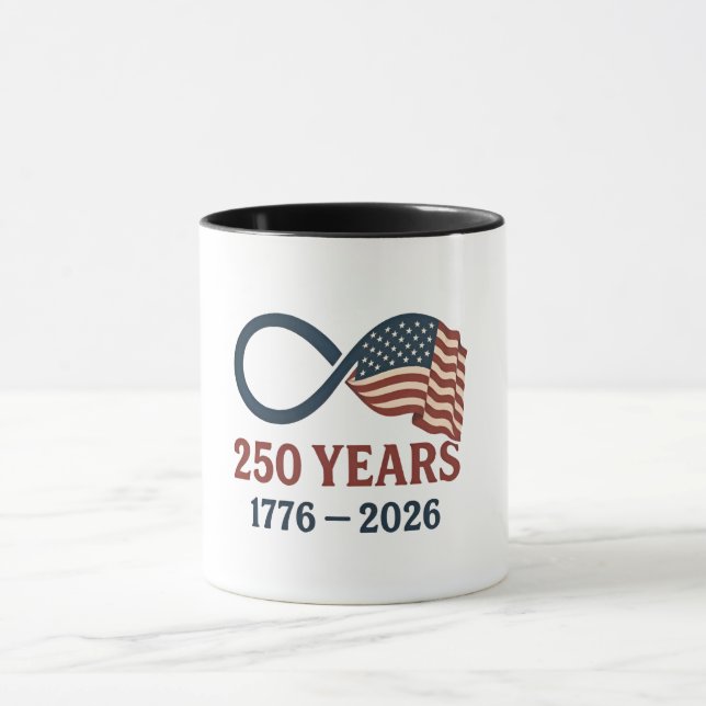Taza 250 Aniversario 1776-2026 Estados Unidos Patriótic (Centro)