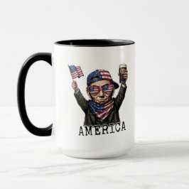 Taza 250 años aniversario de América 1776 Lincoln Abe