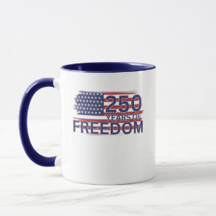 Taza 250 Años de Libertad Celebración de la Independenc