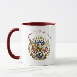 Taza 250th Anniversary USA Patriotic | 1776–2026