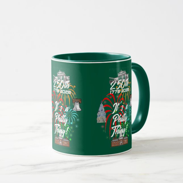 Taza "250th It's a Philly Thing!" (Anverso derecho)