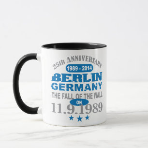Taza 25 años del Muro de Berlín Alemania