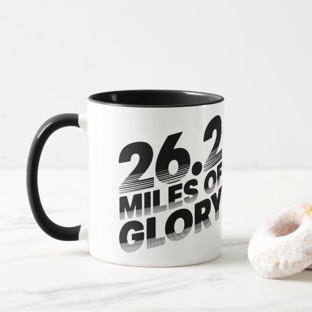 Taza 26,2 millas maratón en marcha (Con donut)
