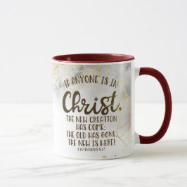Taza 2 Corintios 5:17 Si alguien está en Cristo Mug