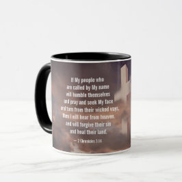 Taza 2 Crónicas 7:14 Si mi pueblo rezará