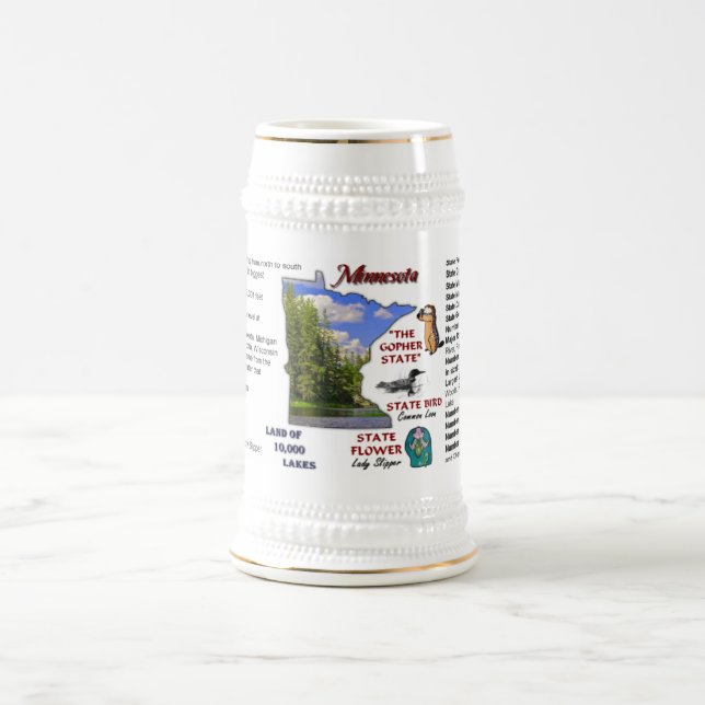 Taza #2 de los símbolos de estado de Minnesota (Centro)