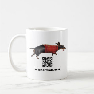 Taza 2 del lobo de la salchicha de Frankfurt