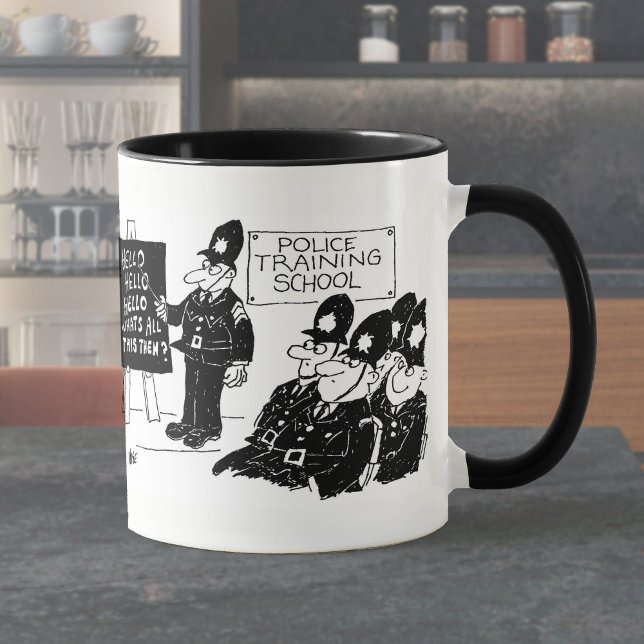 Taza 2 Dibujos Animados de Policía (Subido por el creador)