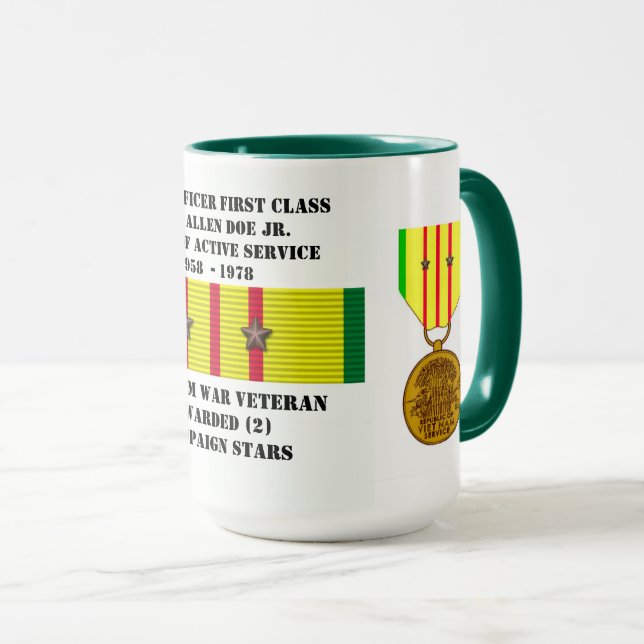 TAZA 2 ESTRELLAS SAILOR VIETNAM WAR (Anverso derecho)
