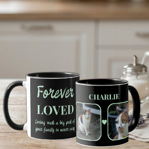 Taza 2 Foto Recuerdo de Pérdida de Mascota Memorial neg