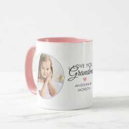 Taza 2-Foto Te Amo Abuela/Abu/ Nana