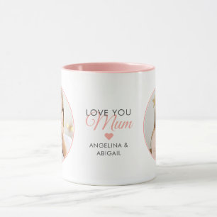 Taza 2-Foto Te Amo Mamá/Mamá/Mamá/Otra