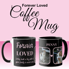 Taza 2 Mascota fotográfico Perder Keepsake Memorial ros