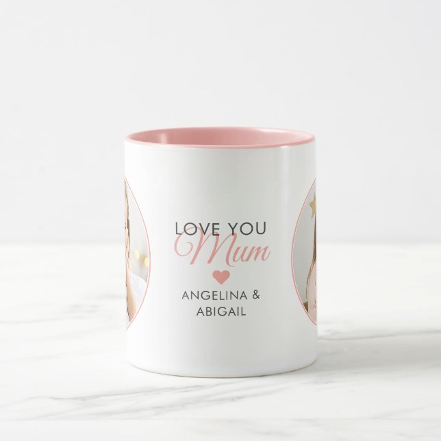 Taza 2-Photo Love You Mamá/Mom/Mama/Other (Centro)
