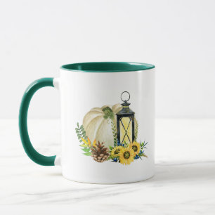 Taza #2   Tapón blanco de calabaza Linterna Caída Caf