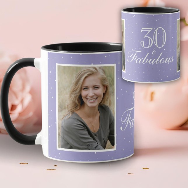 Taza 30 and Fabulous Elegant Birthday Photo  (Subido por el creador)