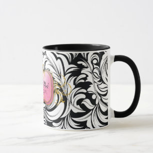 Taza 311-The prodigan negro rosado de la placa el